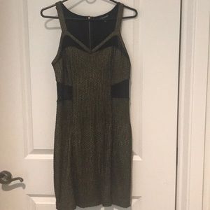 Black and gold shimmer dress